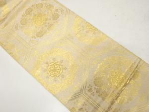 アンティーク　亀甲繋ぎに華紋織り出し袋帯（材料）